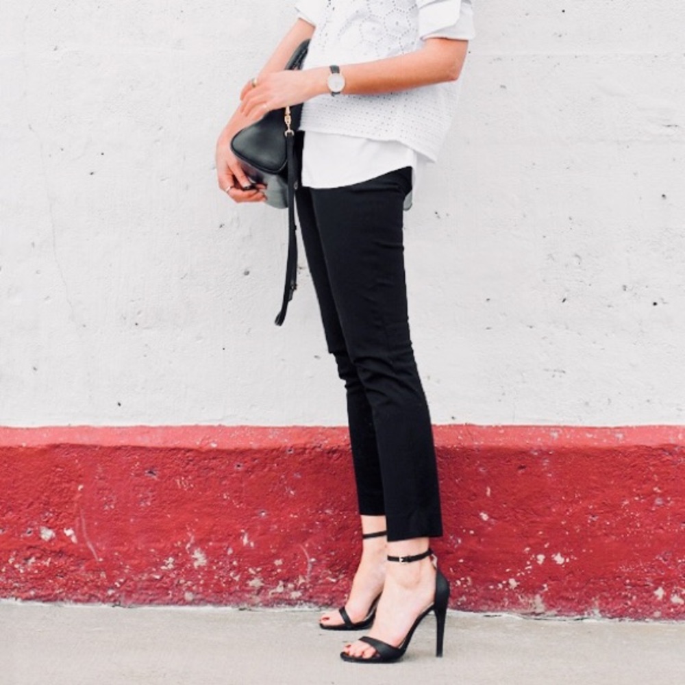 Jcrew “Minnie” Side Zipper Ankle Pant